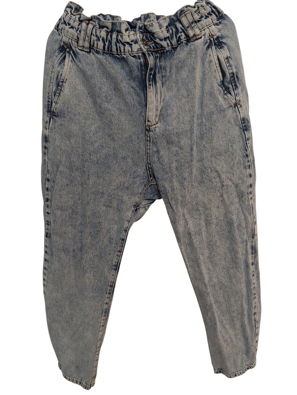 Zara Paper Bag High Rise Jean
